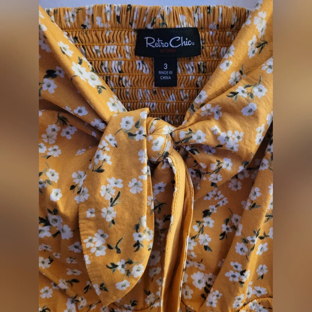 🌼Torrid Yellow Floral Midi Dress - Picture 5 of 12